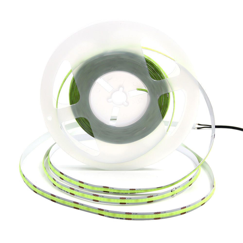 Luces LED COB FB03 de 24 V, tira de luces LED sin puntos de 5 mm, RoHS, ETL, CE, Reach, UL para decoración de gabinetes, 3000 K/4000 K/5000 K/6500 K