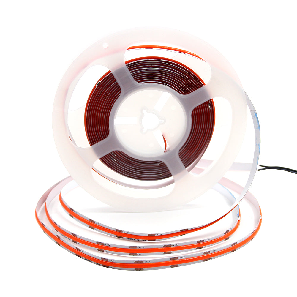 Luces LED COB FB03 de 24 V, tira de luces LED sin puntos de 5 mm, RoHS, ETL, CE, Reach, UL para decoración de gabinetes, 3000 K/4000 K/5000 K/6500 K