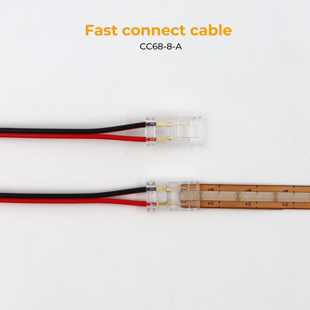 Cable de extensión de tira de luz LED negro Cable de extensión JST LED con puerto macho y hembra para luces LED, controlador LED