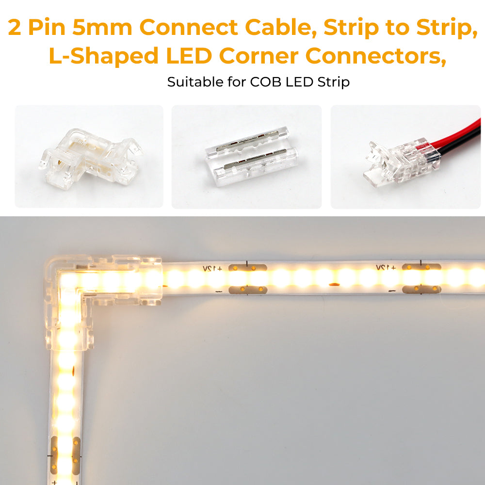 Cable de extensión de tira de luz LED negro Cable de extensión JST LED con puerto macho y hembra para luces LED, controlador LED