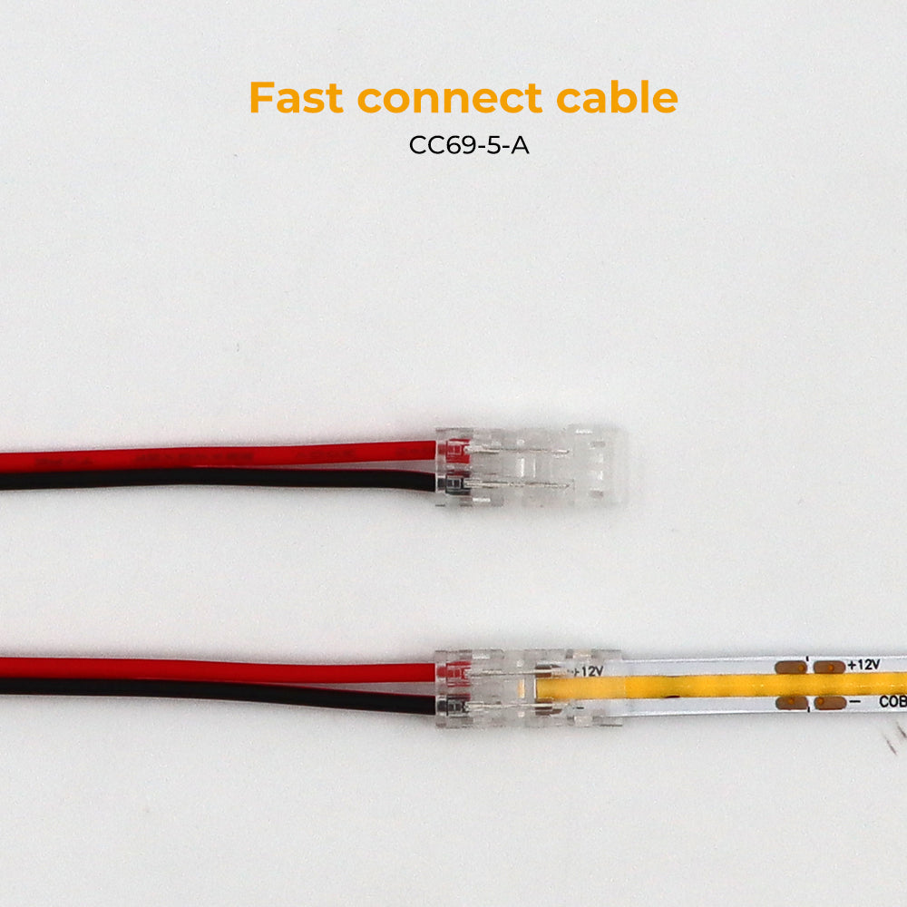 Cable de extensión de tira de luz LED negro Cable de extensión JST LED con puerto macho y hembra para luces LED, controlador LED