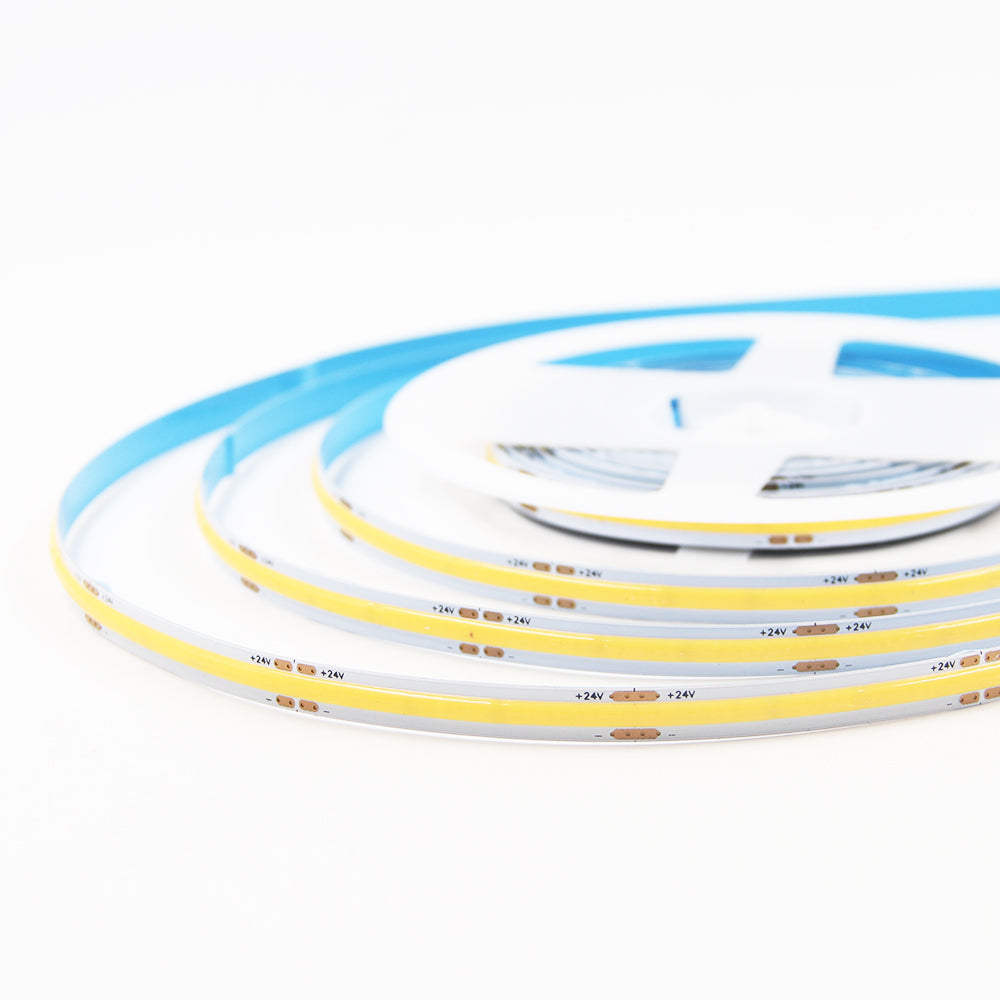 FB01 24V Warm White LED Strip 8mm High Brightness Commercial LED Tape Light RoHS, CE for Wall Decoration 3000K/4000K/6500K