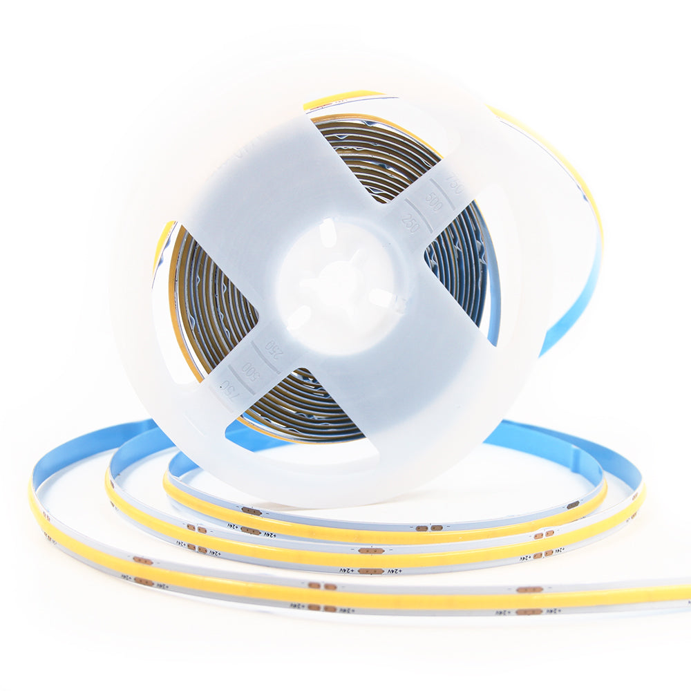 FB01 24V Warm White LED Strip 8mm High Brightness Commercial LED Tape Light RoHS, CE for Wall Decoration 3000K/4000K/6500K
