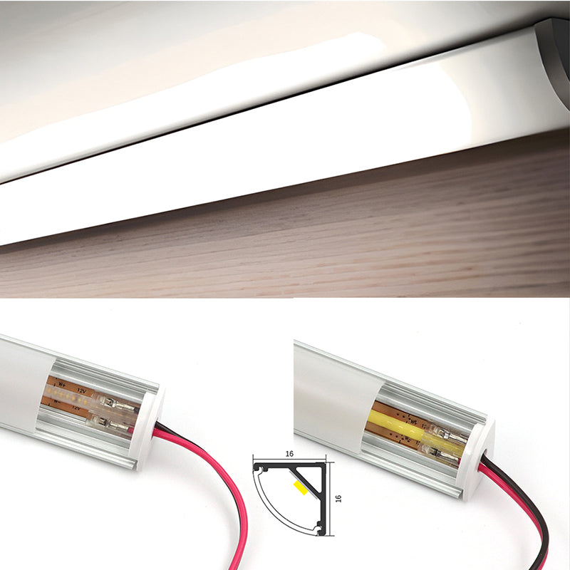 APC7 V 型 LED 铝型材高品质 LED 灯带通道,适用于货架、展示柜、书架