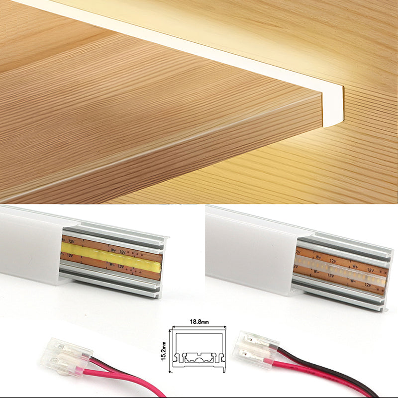 APC6 嵌入式搁板灯快速连接 LED 铝型材适用于厨房、书房、客厅