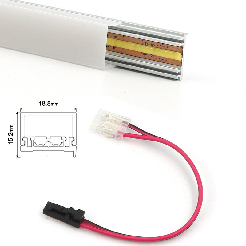 APC6 嵌入式搁板灯快速连接 LED 铝型材适用于厨房、书房、客厅