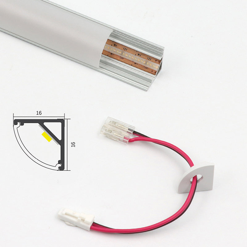 APC7 V 型 LED 铝型材高品质 LED 灯带通道,适用于货架、展示柜、书架