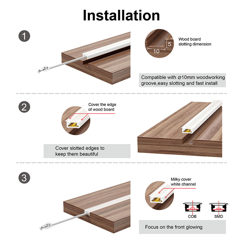 CV86 12V IP67 Waterproof Silicon LED Strip Light with Plugin Connector for Kitchen Cabinet