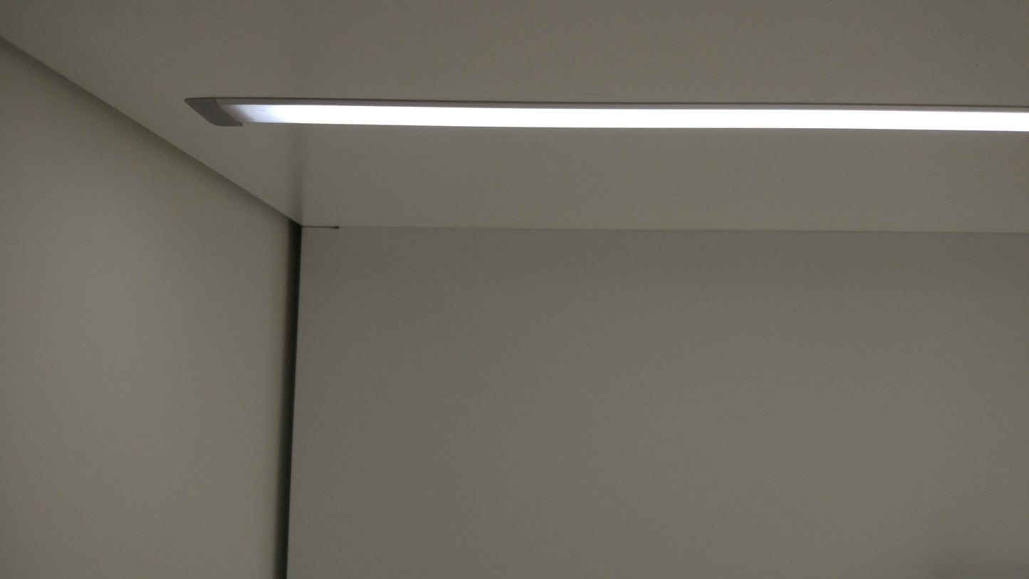 AP44 LED Light Strip Profile AL6063 Aluminium LED Light Channel with Heat Dissipation for Bookcase,Wardrobe 18*12mm