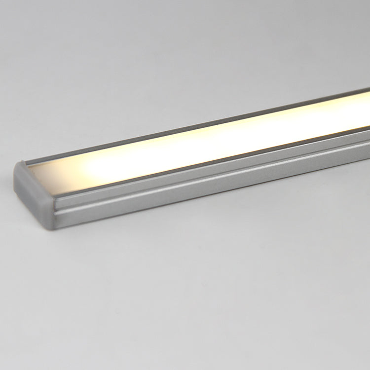 AP52 定制铝挤压型材 AL6063 U 形 LED 扩散器通道带端盖用于条带灯 15.2*6mm