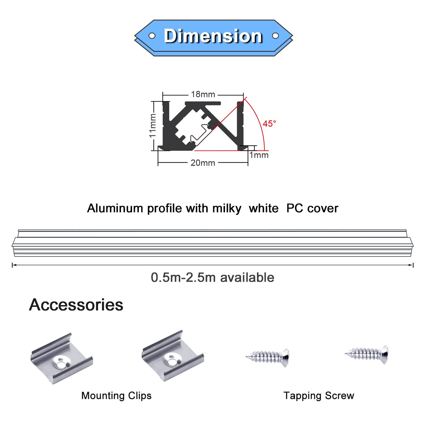 Send an inquiry for AP86 U Shape Aluminium Channel AL6063 LED Light Extrusion with Anti-corrosion for Accent Lighting to high quality LED Light Extrusion supplier. Wholesale U Shape Aluminium Channel directly from China LED Light Extrusion manufacturers/exporters. Get a factory sale price list and become a distributor/agent at vstled.com
