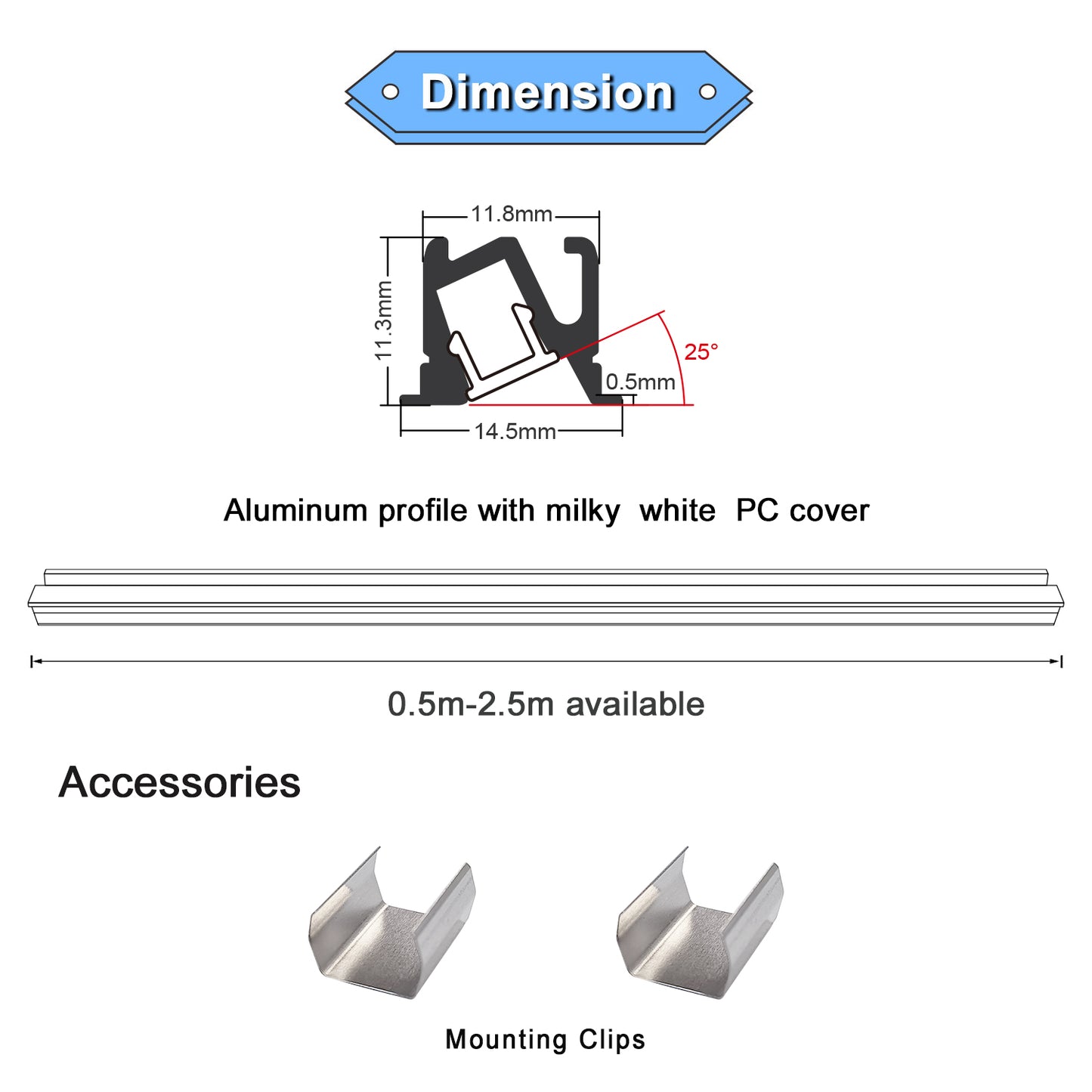 Send an inquiry for Aluminium Strip Light Channel AL6063 25 Degree LED Light Extrusion with Anti-dazzle Design to high quality Aluminium Strip Light Channel supplier. Wholesale LED Light Extrusion directly from China Aluminium Strip Light Channel manufacturers/exporters. Get a factory sale price list and become a distributor/agent-vstled.com