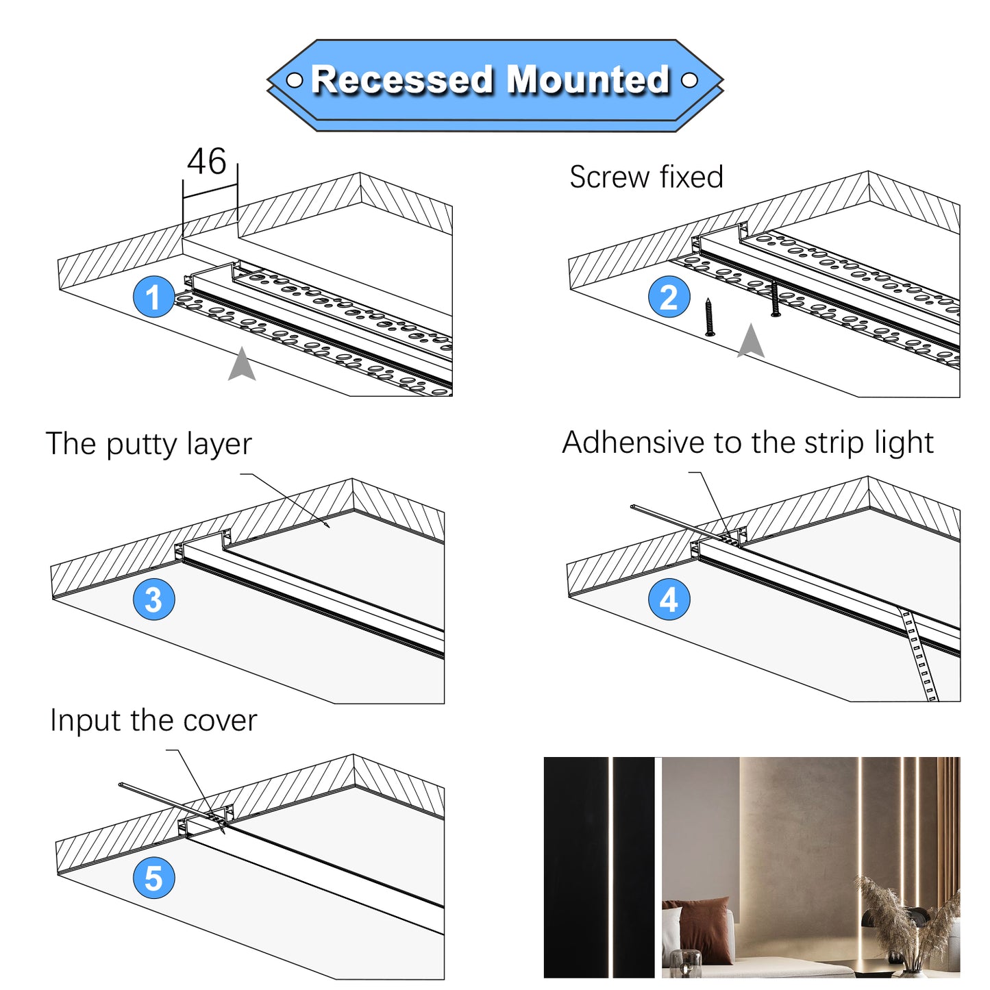 Send an inquiry for LED Aluminum Channels AL6063 Recessed Mounted Linear LED Light Bar to high quality LED Aluminum Channels supplier. Wholesale Linear LED Light Bar directly from China LED Aluminum Channels manufacturers and exporters. Get a factory sale price list and become a distributor/agent-vstled.com