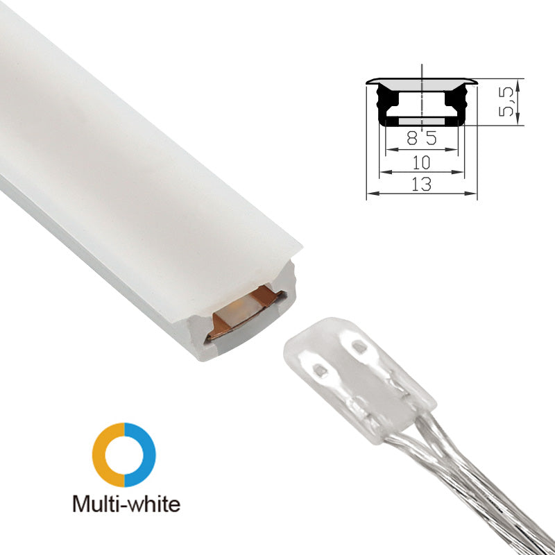 CV86 12V IP67 Waterproof Silicon LED Strip Light with Plugin Connector for Kitchen Cabinet