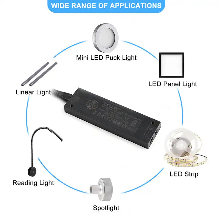 Send Inquiry for LED Power Supply Replacement 8W LED Tape Transformer with TUV-GS/ETL to high-quality LED Light Driver supplier. Wholesale LED Tape Transformer directly from China LED Light Driver manufacturers and exporters. Get a factory sale price list and become a distributor/agent | VSTLED.COM