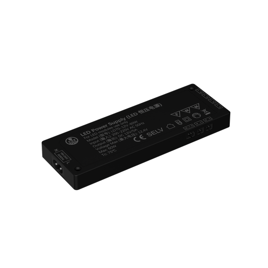 LD70-24V Ultra-Thin Under Cabinet Light Transformer 60W Constant Current LED Power Supply with ETL for Strip Lights, Puck Lights 170*60*16mm