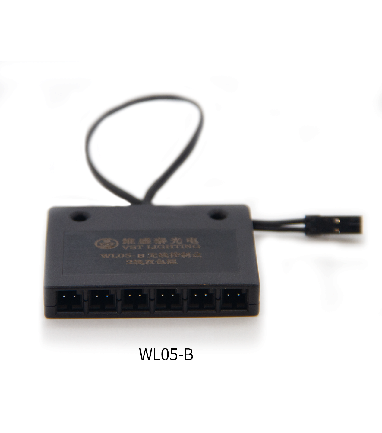 WL05-B 12V/24V 无线接收器灯开关 2 针远程灯开关接收器 6 端口适用于双色灯