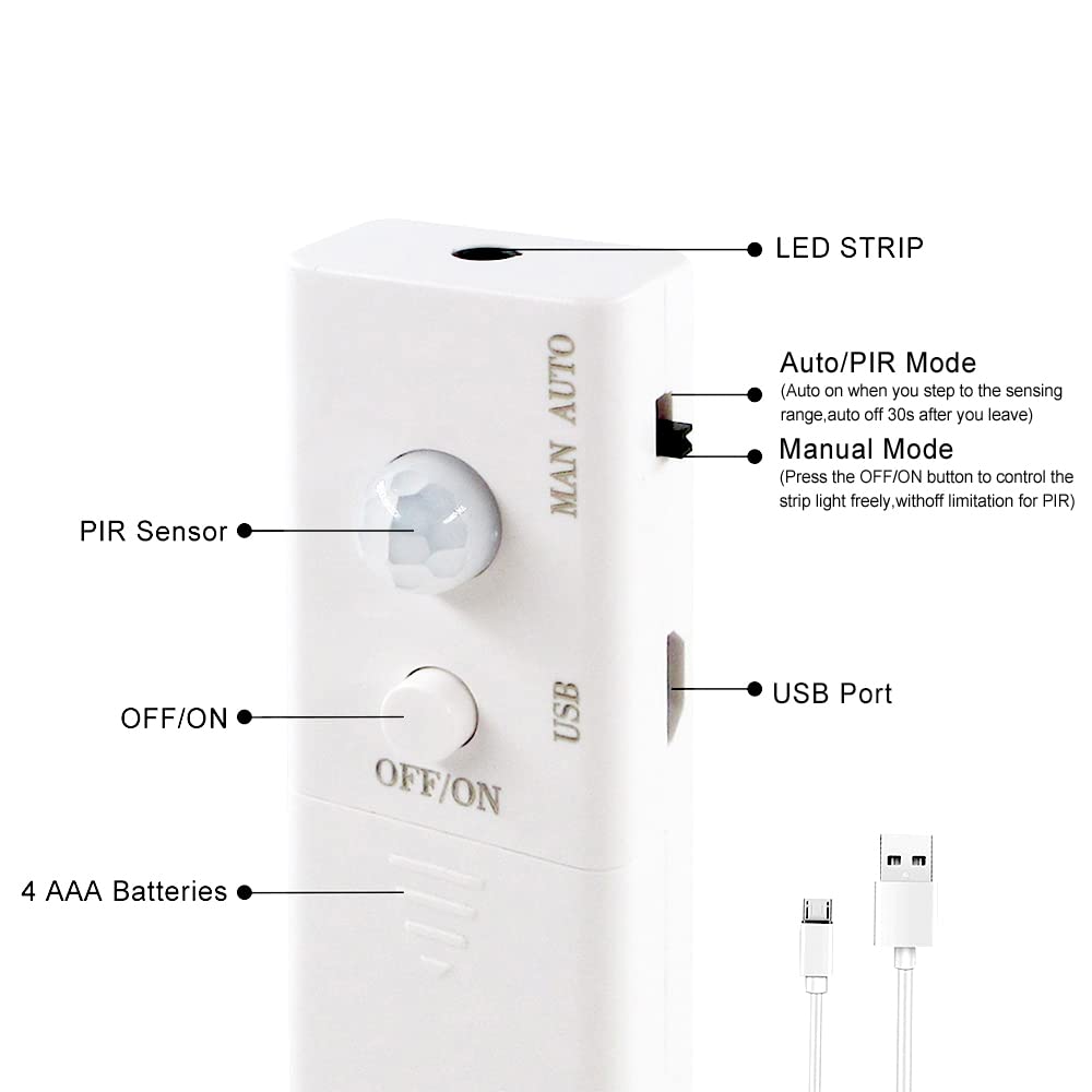 Send an inquiry for 5V Motion Sensor LED Tape Light with Battery Operated Indoor LED Strip Lights 4W with CE for Closet Stair  3000K, Warm White supplier. Wholesale Motion Sensor LED Tape Light directly from China Indoor LED Strip Lights manufacturers/exporters. Get factory sale price list and become a distributor/agent-vstled.com