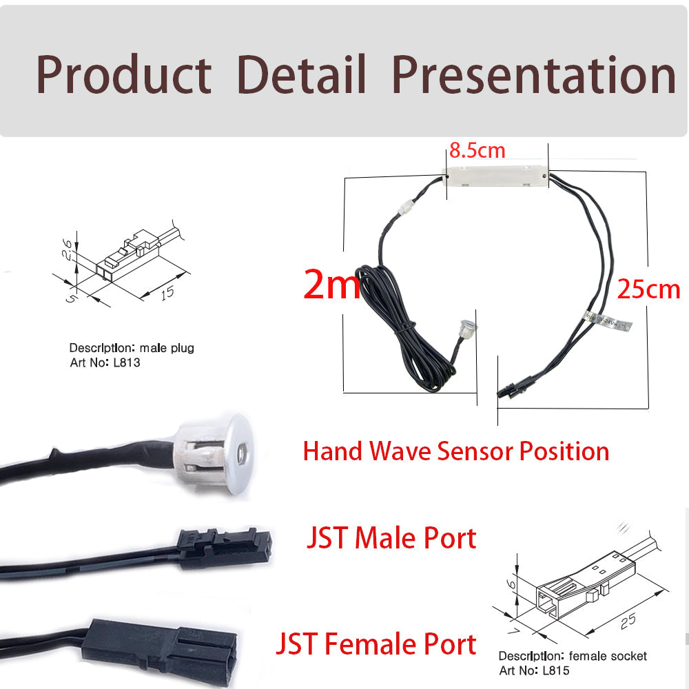 厂家直销 IH01手扫感应开关 LED橱柜灯酒柜书柜灯 红外感应