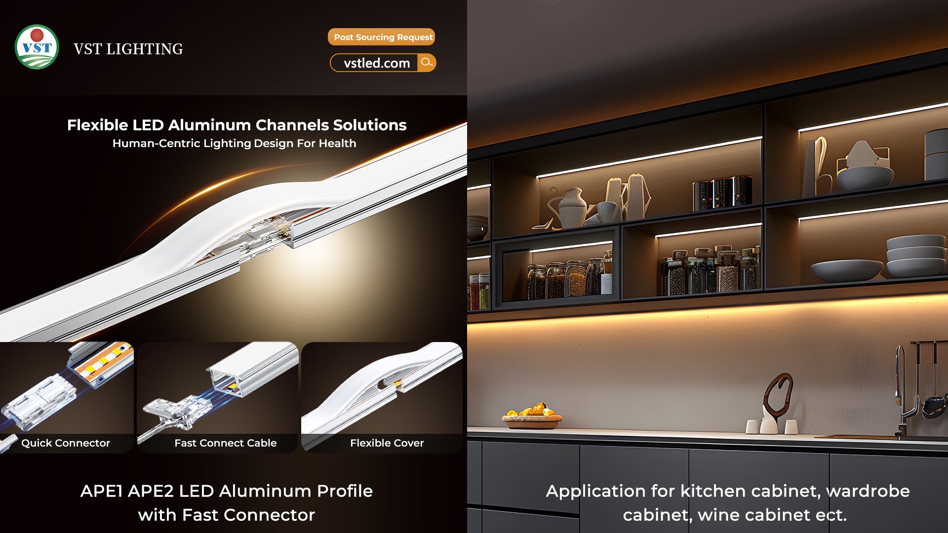 Led Profile V Meet the New Series of the Connectable LED Aluminum Profiles – VSTLED.COM