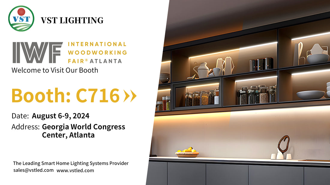 VST Lighting(VSTLED.COM) at INTERNATIONAL WOODWORKING FAIR (IWF Atlanta) To Exhibit Smart Cabinet LED Lighting Solutions