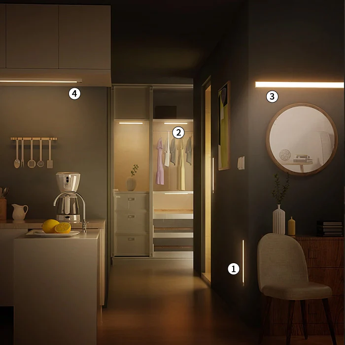 LED Smart Under Cabinet Lighting Solutions Supplier|VSTLED.COM