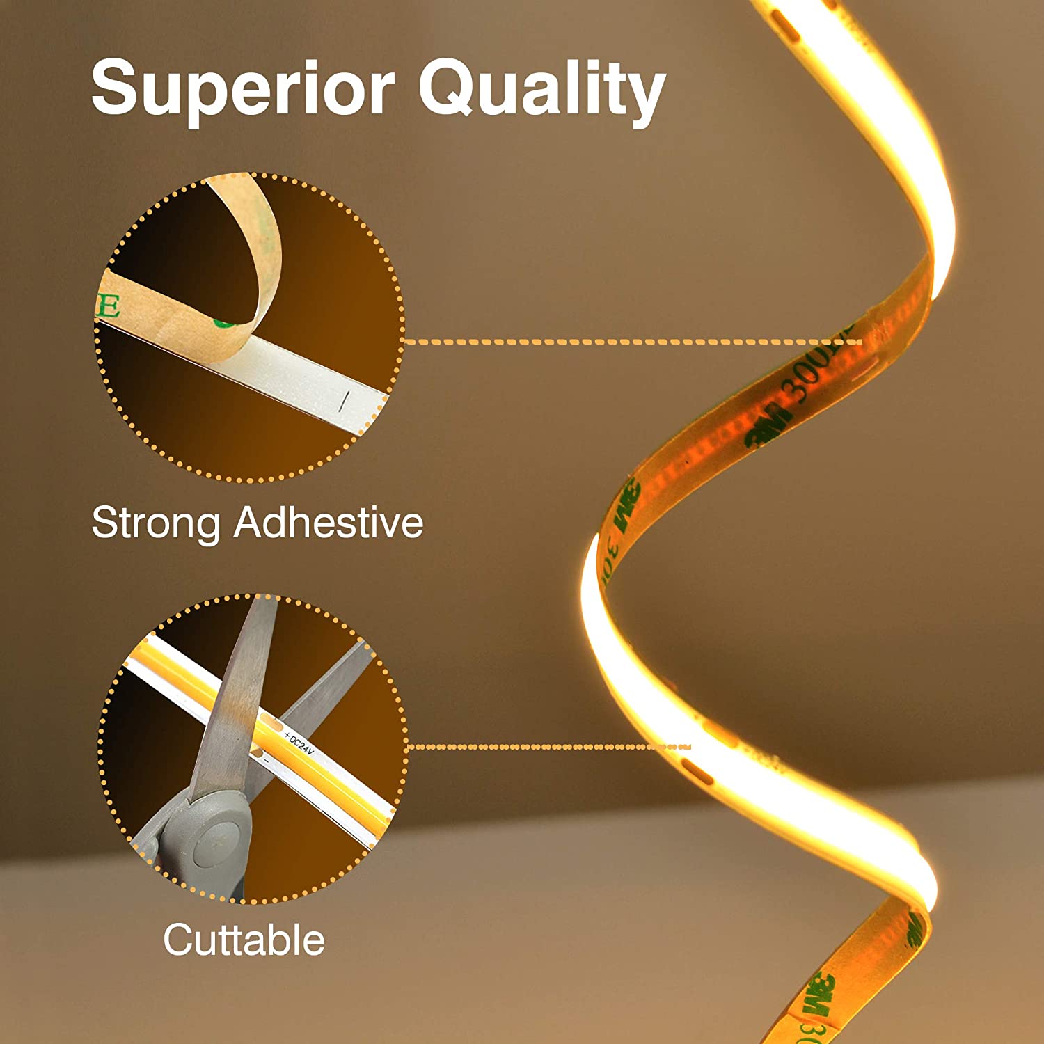 Send inquiry for FB06 12V Flexible COB Strip Light Width 5mm Dotless LED Tape Light with RoHS, CE for Ambient Illumination to high quality COB Strip Light supplier. Wholesale LED Tape Light directly from China COB Strip Light manufacturers/exporters. Get a factory sale price list and become a distributor/agent-vstled.com