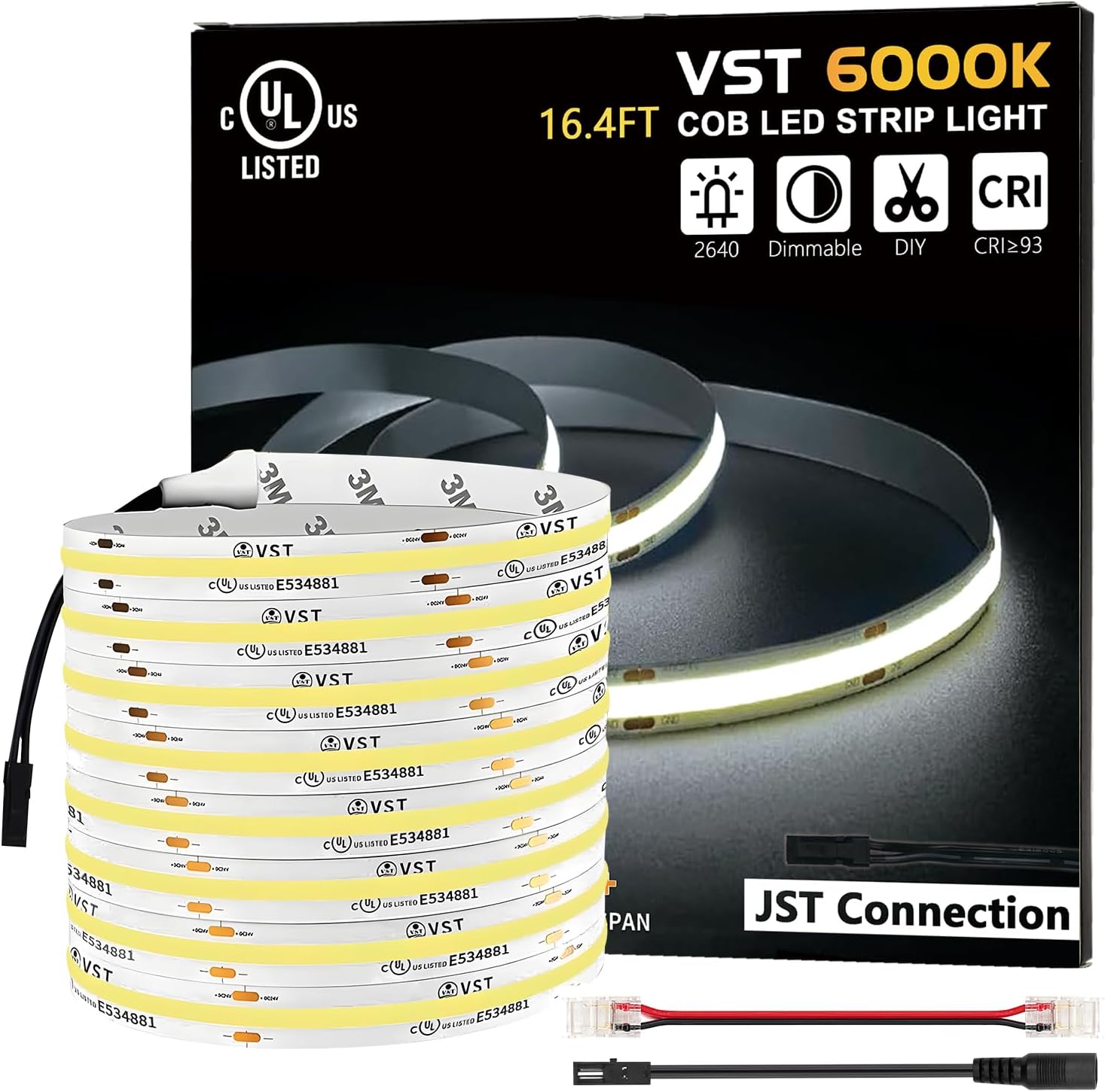 Send an inquiry for 24V COB LED Strip Light 9.6W/m UL Listed LED Tape Light with 528 LEDs/m For Home,Store to a high-quality COB LED Strip Light supplier. Wholesale LED Tape Light directly from China COB LED Strip Light manufacturers and exporters. Get a factory sale price list and become a distributor/agent-vstled.com