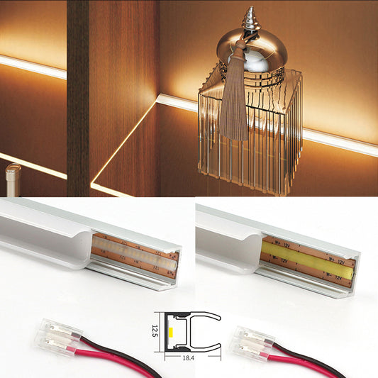 A46F30 12V LED-Aluminiumprofil-Schrank, lineare Balkenleuchte, oberflächenmontiert unter dem Schrank, Aluminiumlegierung