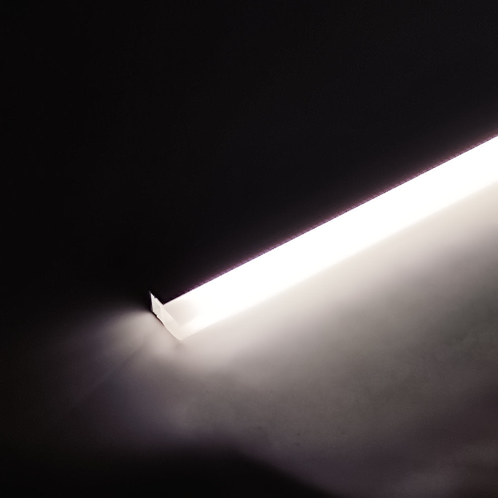 AP72H LED-Streifen-Lichtkanaldiffusor AL6063 LED-Lichtextrusion mit eloxierter Oberfläche für Glas- oder Acrylplatte 17,5 x 12,5 mm
