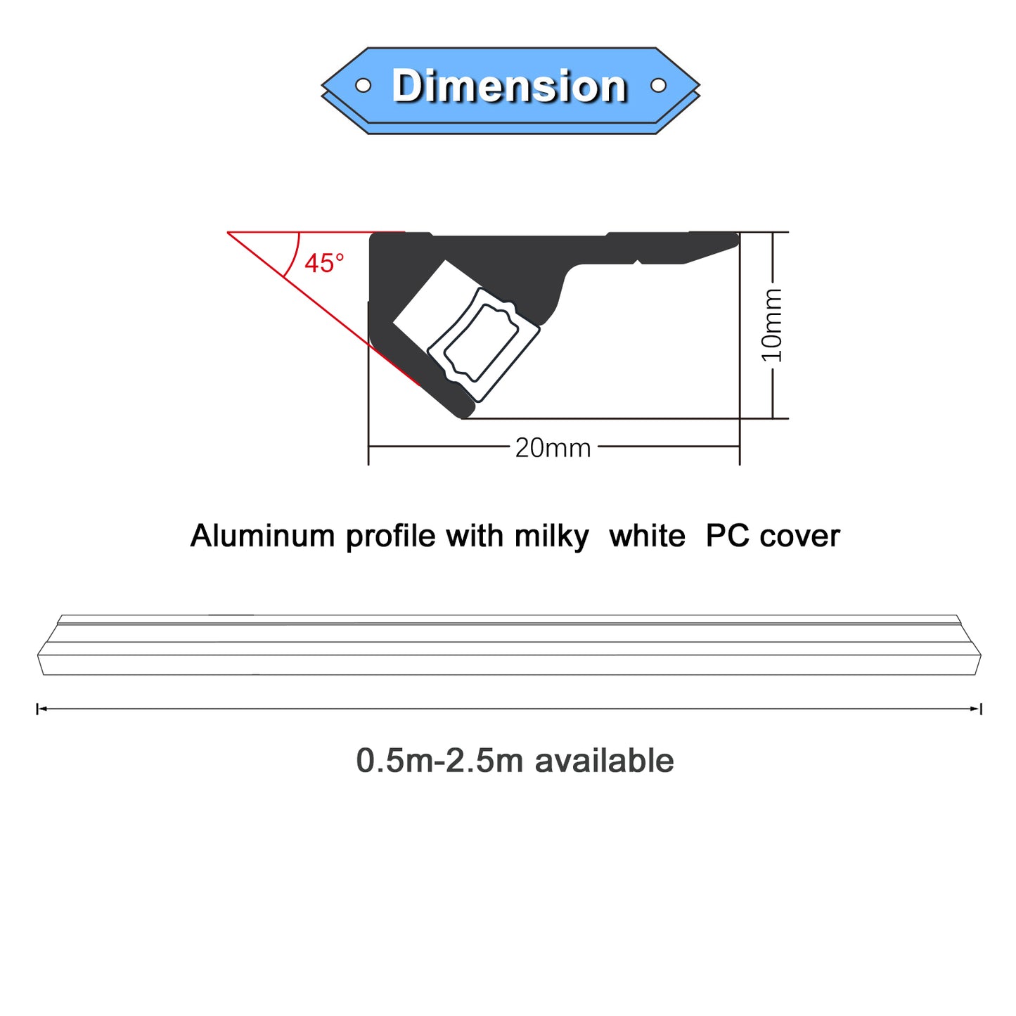 Send an inquiry for Surface Mounted LED Aluminum Channels AL6063 45 Degree LED Light Strip Profile to high quality  LED Aluminum Channels supplier. Wholesale LED Light Strip Profile directly from China LED Aluminum Channels manufacturers/exporters. Get a factory sale price list and become a distributor/agent-vstled.com