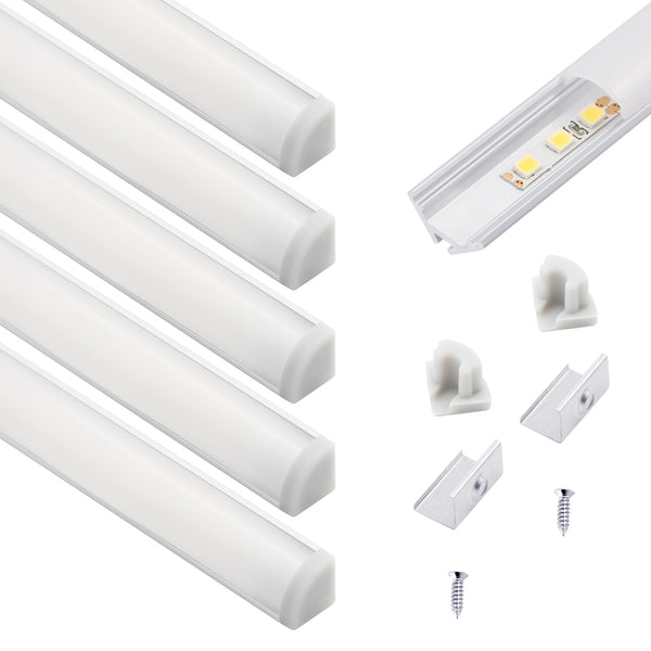 45 Degree LED Strip Light Mounting Channel AL6063 LED Aluminium Profile ...