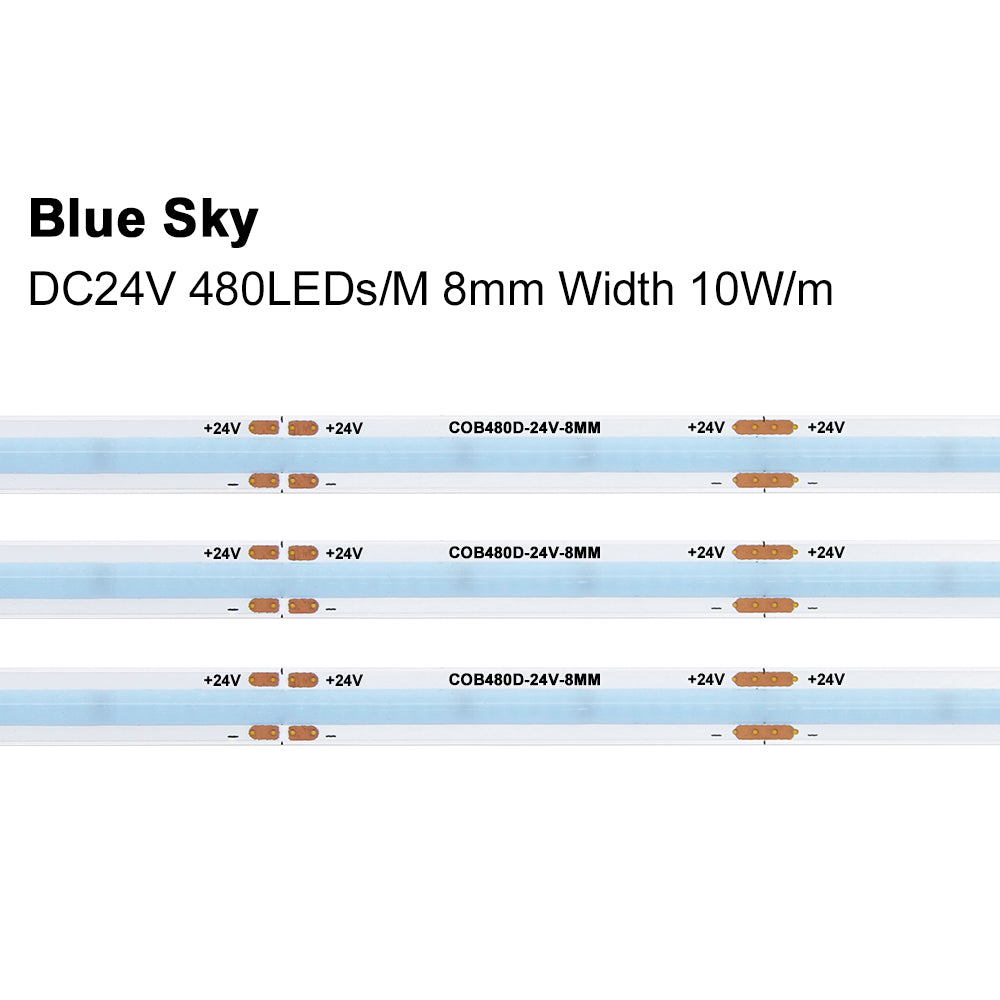 FB13 24 V COB-LED-Lichtbänder, 5 mm punktlose LED-Lichtbänder, RoHS, ETL, CE, Reach, UL für Schrankdekoration, 3000 K/4000 K/5000 K/6500 K