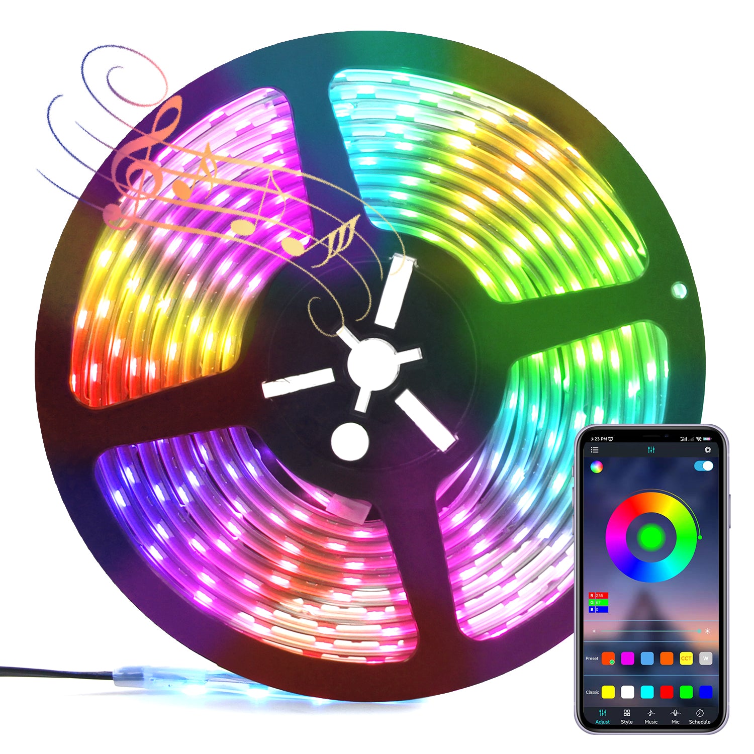 Send inquiry for 12V Waterproof RGB LED Strip Lights IP65 Smart App Control RGB Ribbon Light with Rechargeable Power Bank for Home, Bar Decoration to high quality RGB LED Strip Lights supplier. Wholesale Ribbon Light directly from China  RGB LED Strip Lights manufacturers/exporters. Get a factory sale price list and become a distributor/agent-vstled.com