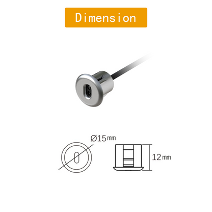 Interruptor de luz activado de puerta única ID02, 12V, 60W, interruptor de luz inteligente montado en superficie, Sensor de movimiento con tornillo para puerta de gabinete