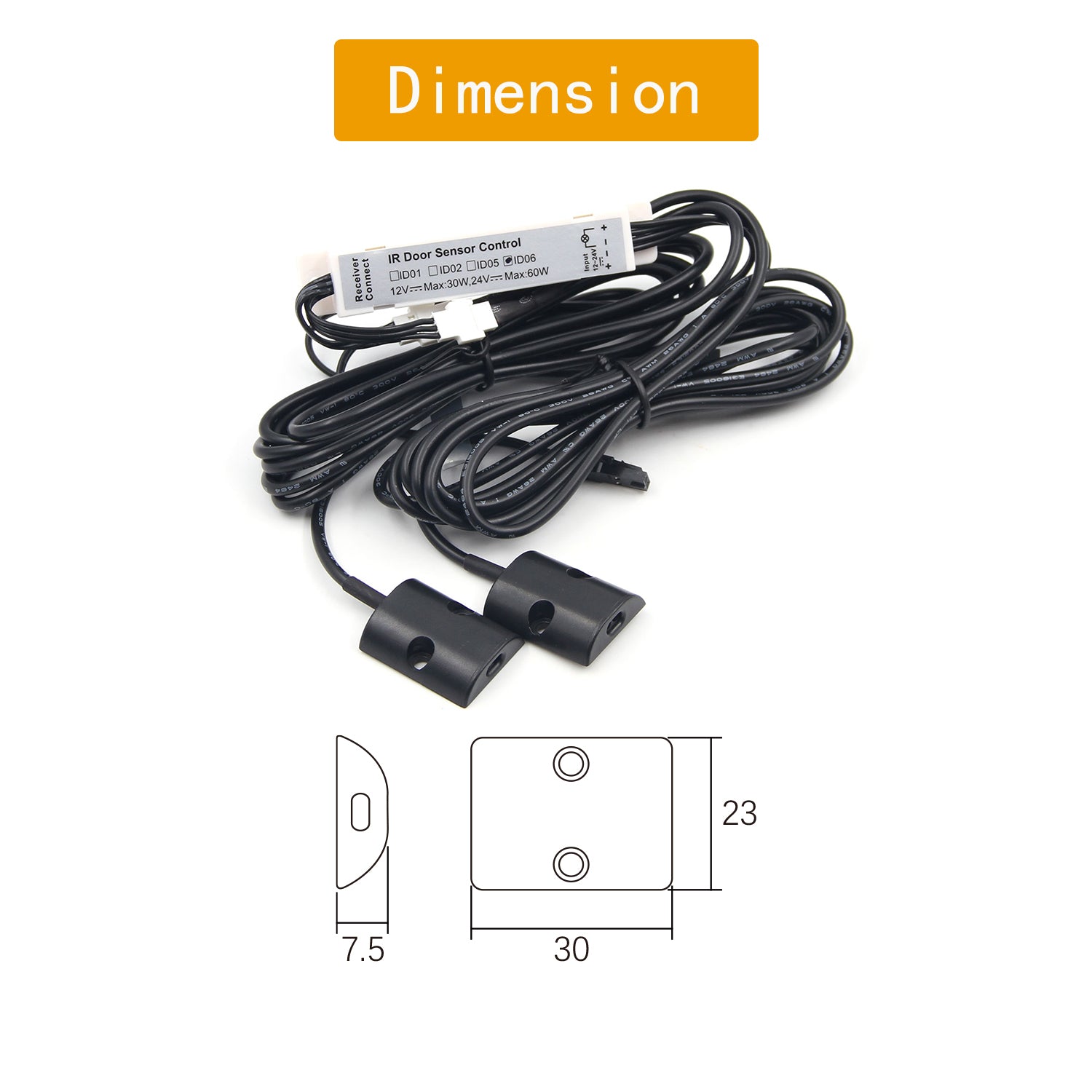 Light Sensor Switch LED Cabinet Double Door Smart IR Sensor Switch Led ...