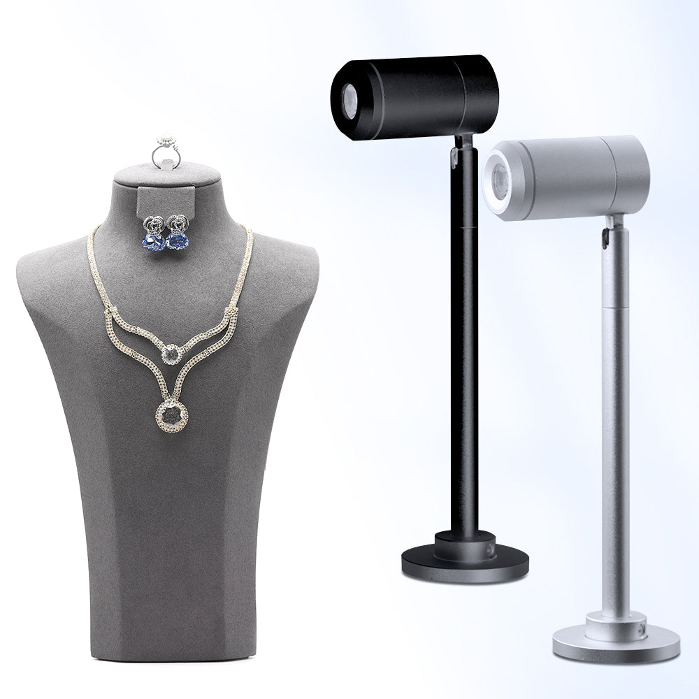 JS08 Head Adjustable 1.5W led Jewelry Showcase Display Lighting Spot Light