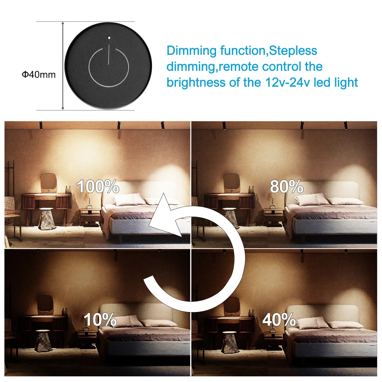 Lighting Controll LED Wireless Touch Dimmer Switch 3V Smart Lighting Control – VSTLED.COM