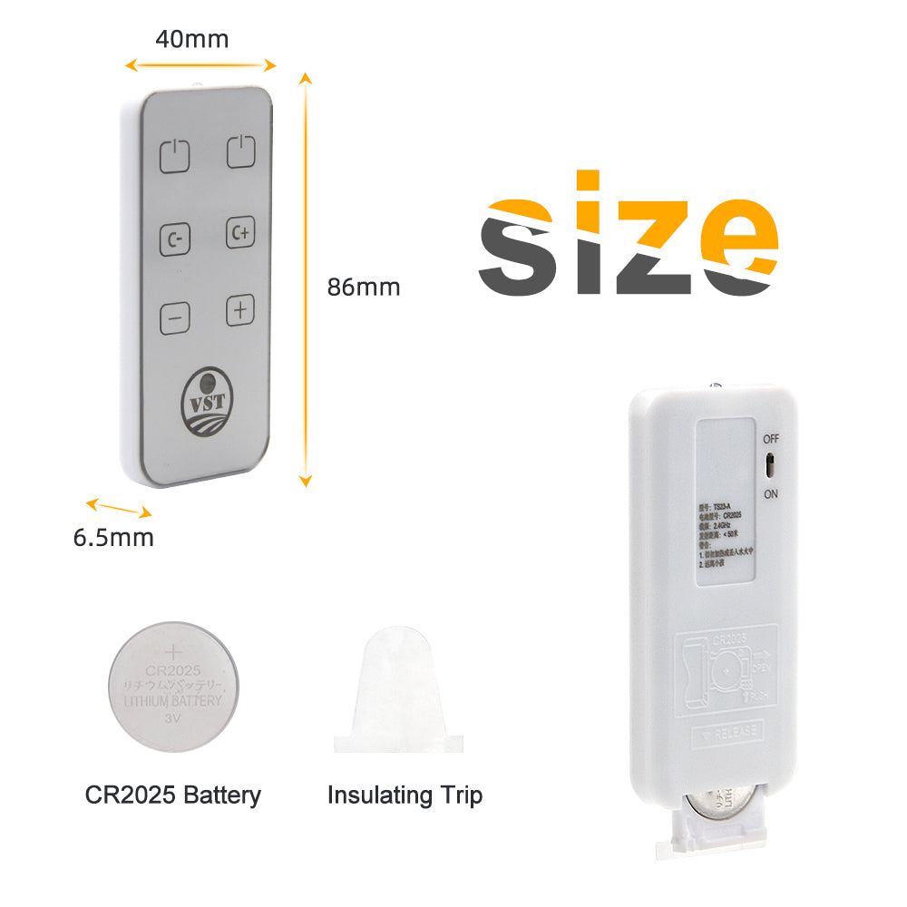 Controlador de luz inalámbrico TS24 3V 2,4G interruptor de luz de hogar inteligente de alta sensibilidad con 2 canales para Hotel, hogar 86*40*6,5mm