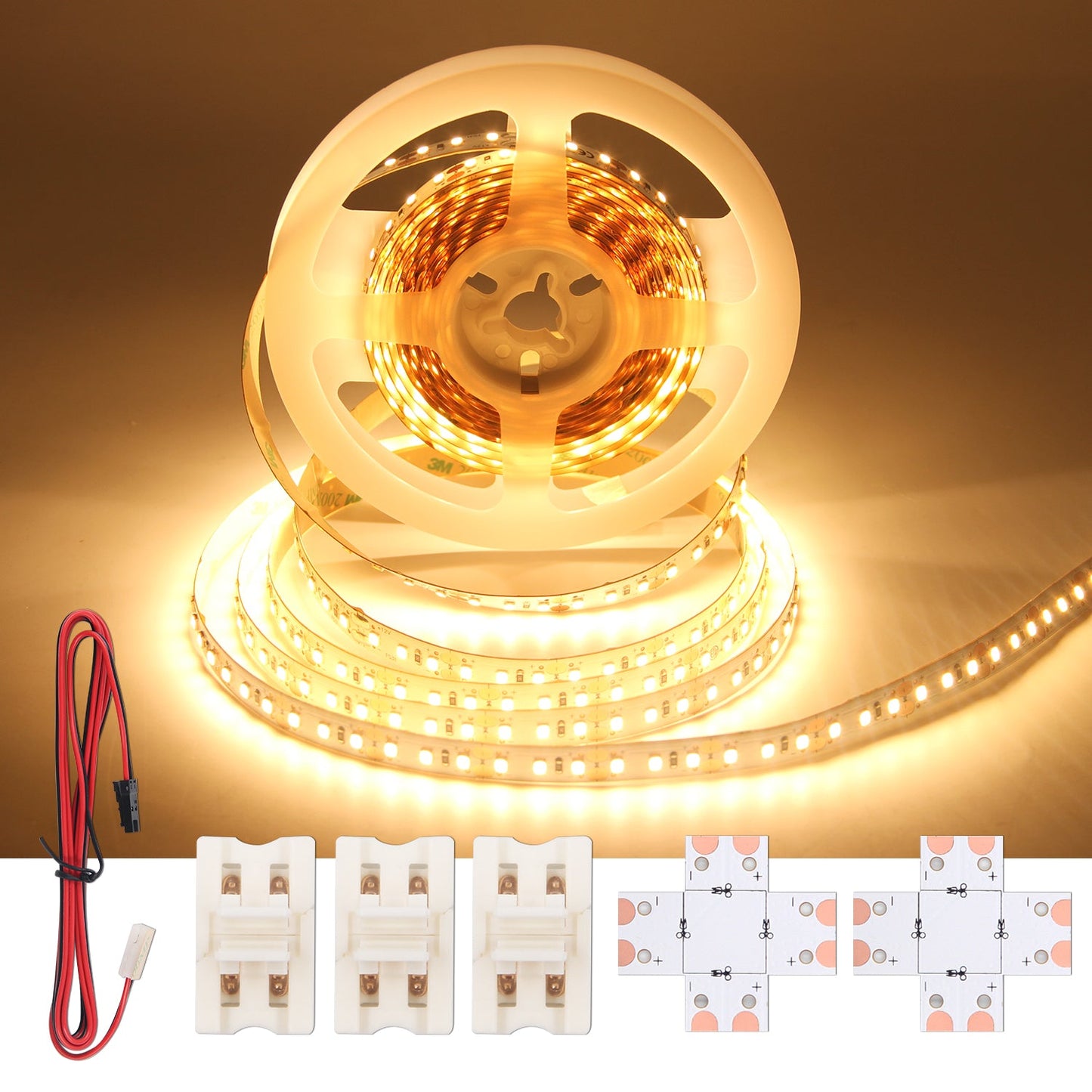 FS31 12V Under Cabinet Tape Lighting 10mm Warm White LED Strip with CE, ETL for Festival Decoration 6500K